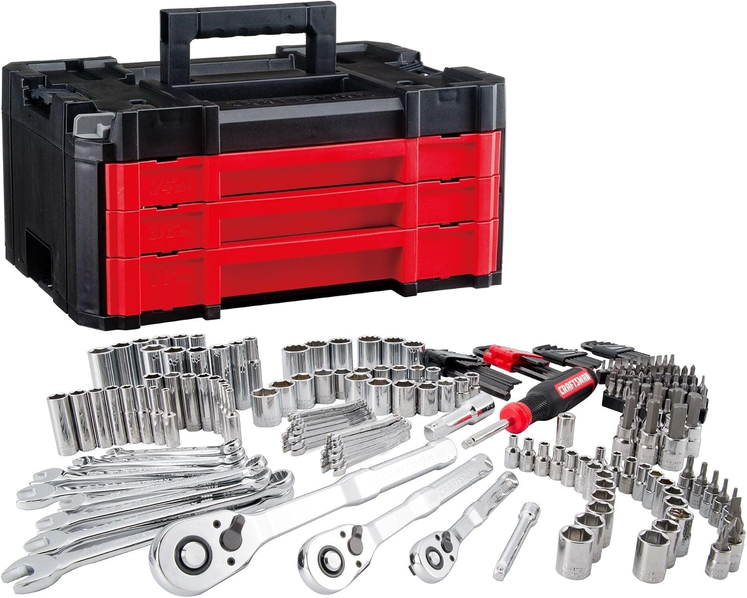CRAFTSMAN 230-Piece Mechanics Tool Set, CMMT45306, with VERSASTACK Box